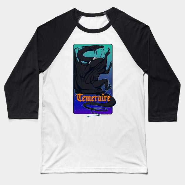 Temeraire dragon art print Naomi Novik Baseball T-Shirt by Interfector